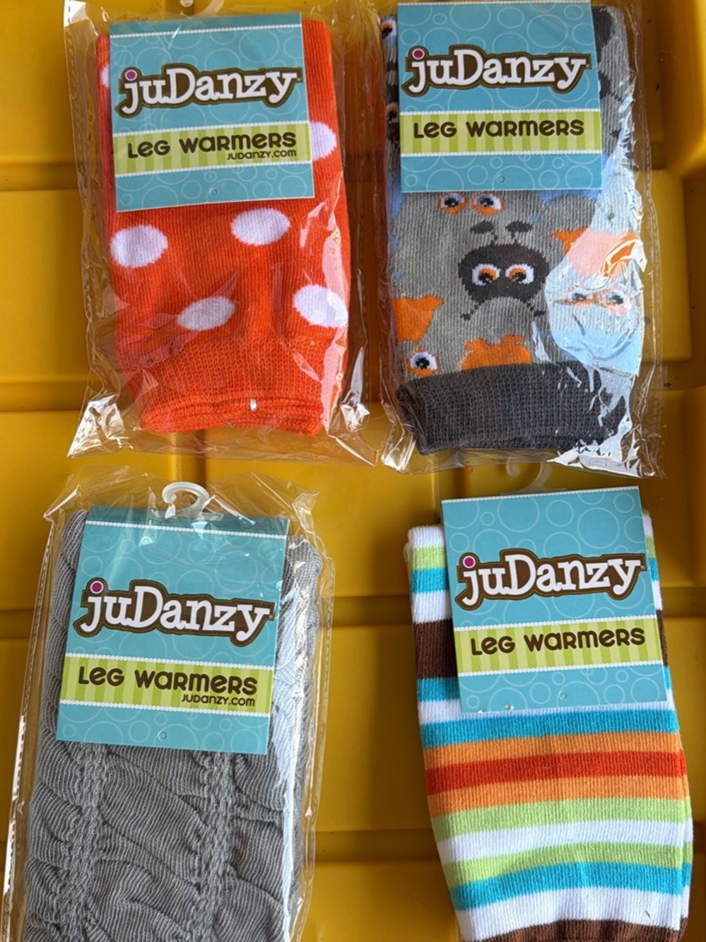 Danzy Kids Orange Polka Dot Leg Warmers